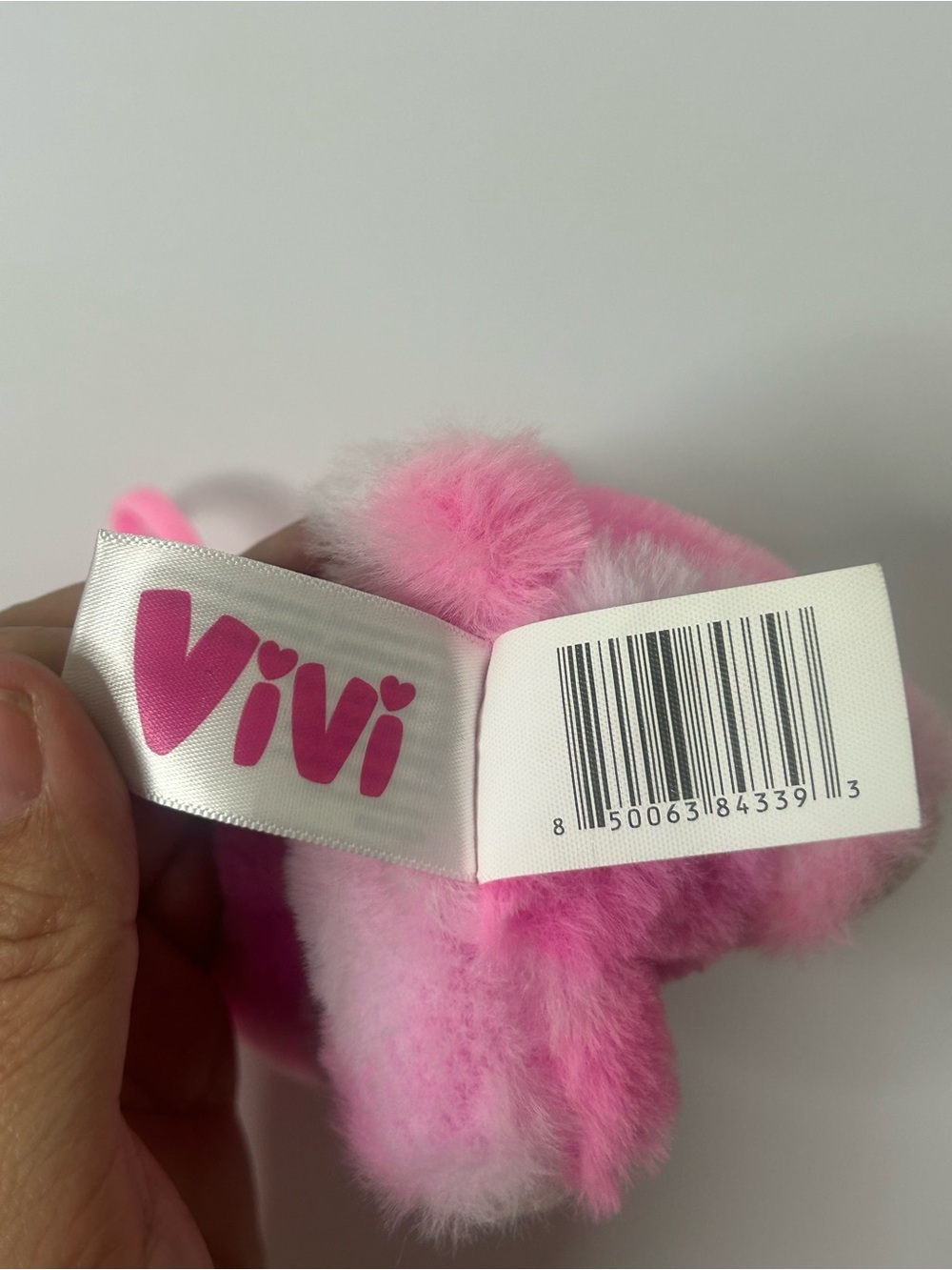 Pink Plush Bunny Character Keychain - Picture 3 of 7